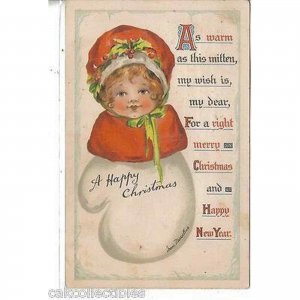 Merry Christmas Post Card- Marsellus 1913