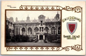 Oriel College Oxford England Founded By Edward II Building Structure Postcard