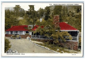 Colorado Springs Colorado Postcard Bruin Inn North Cheyenne Canon c1920 Vintage