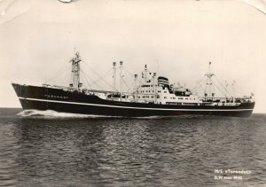 Vintage Postcard Wilhelmsen Lines Ohio Norway Turandot Steam Ship Boat