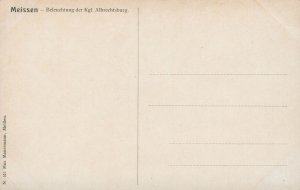 Meissen. Albrechtsburg Castle. Floodlit [PC has red tint] (Max Mauermann) 1910s