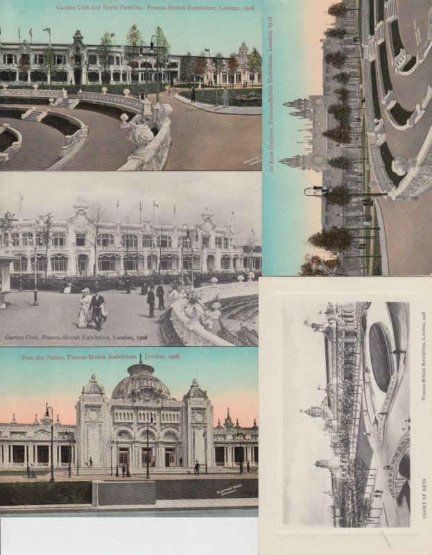 FRANCO EXHIBITION 1908 LONDON 90 Postcards pre- 1940 (L4172)