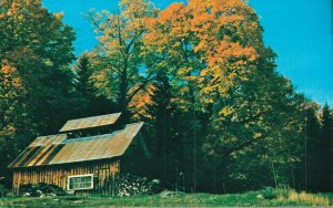 USA New England Sugarhouse Vermont Vintage Postcard 07.83