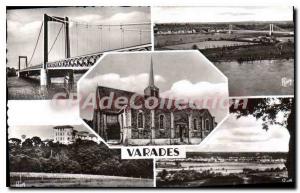 Postcard Old Bridge Varades Loire And The Islands