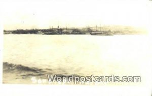 Real Photo Santiago Harbor Republic of Cuba Unused 