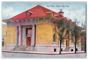 c1910's Post Office Stairs Door Entrance Building Mason City Iowa IA Postcard