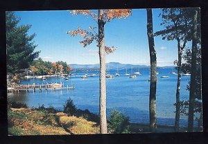 Gilford, New Hampshire/NH Postcard,  Peaceful Anchorage On Lake Winnipesaukee