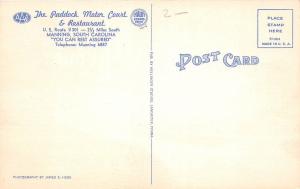 B53/ Manning South Carolina SC Postcard Linen The Paddock Motor Court Roadside