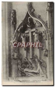 Postcard Old Bordeaux Church of Saint Michel Entombment