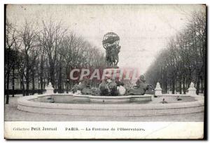 Paris Postcard Old Fountain of & # 39observatoire