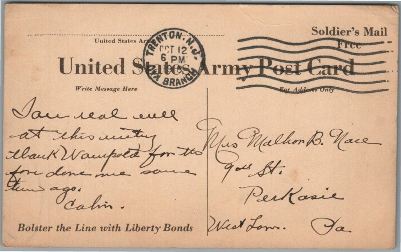 AMERICAN ARTILLERY WWI ERA HOWITZERS ANTIQUE POSTCARD