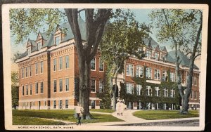 Vintage Postcard 1913 Morse High School, Portland, Maine (ME)