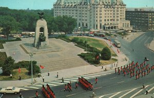 Vintage Postcard Elevated View Confederation Square Monument Ottawa Canada