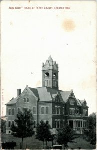 Postcard MO Perryville New Court House of Perry County Erected 1904 1912 H4