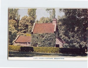 Postcard Capt. Cook's Cottage, Melbourne, Australia