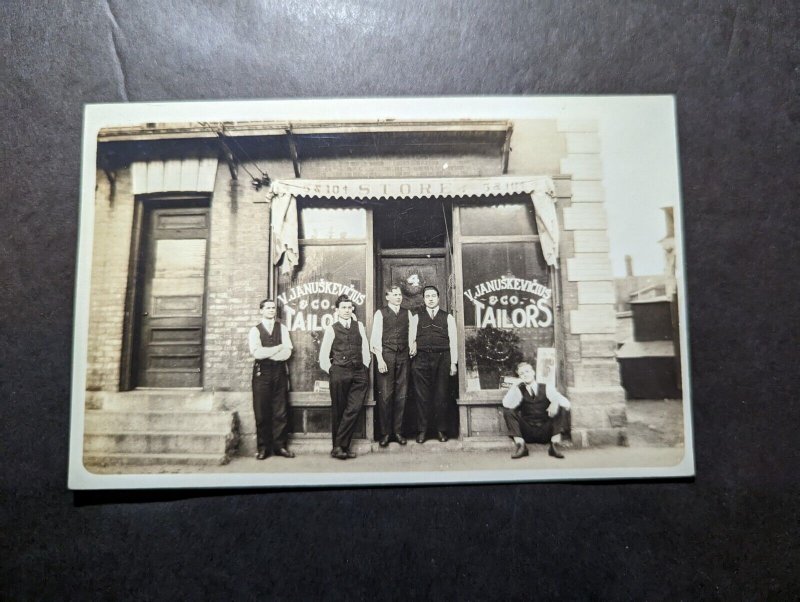 Mint USA RPPC Judaica Postcard Jewish Tailer Ship Wilkes Barr PA