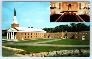 MARYVILLE, Tennessee TN ~ FIRST BAPTIST CHURCH 1950s-60s Blount County  Postcard