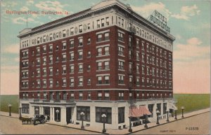 Postcard Burlington Hotel Burlington Iowa IA