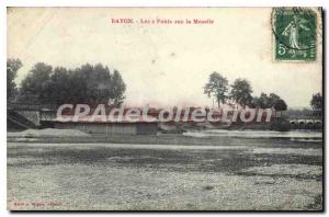 Old Postcard Bayon Two Bridges On The Moselle