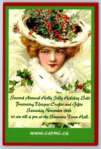 Second Annual Holly Jolly Holiday Sale, 2005 Christmas Advertising Art Card