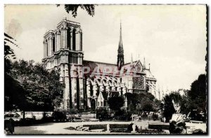 Modern Postcard Notre Dame Paris view of the Charles Square