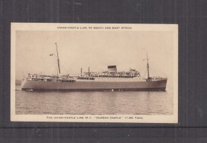 UNION CASTLE LINE  RMS DURBAN CASTLE  , c1962 ppc., unused.