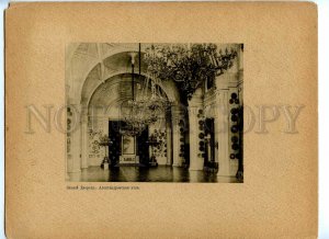 434921 RUSSIA Petersburg Winter Palace Alexander Hall Old poster phototype