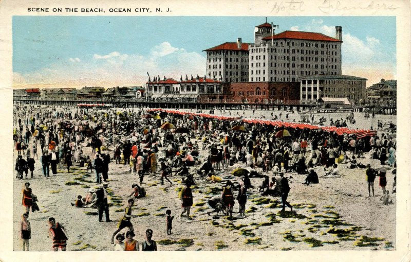 NJ - Ocean City. Beach Scene