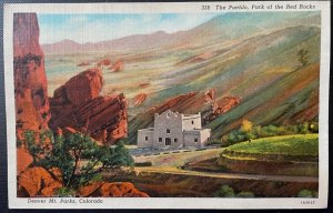 Vintage Postcard 1931 The Pueblo, Park of the Red Rocks, Denver, Colorado (CO)