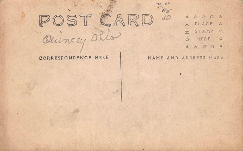 J80/ Quincy Ohio RPPC Postcard c1910 Horse-Drawn Parade Float 469