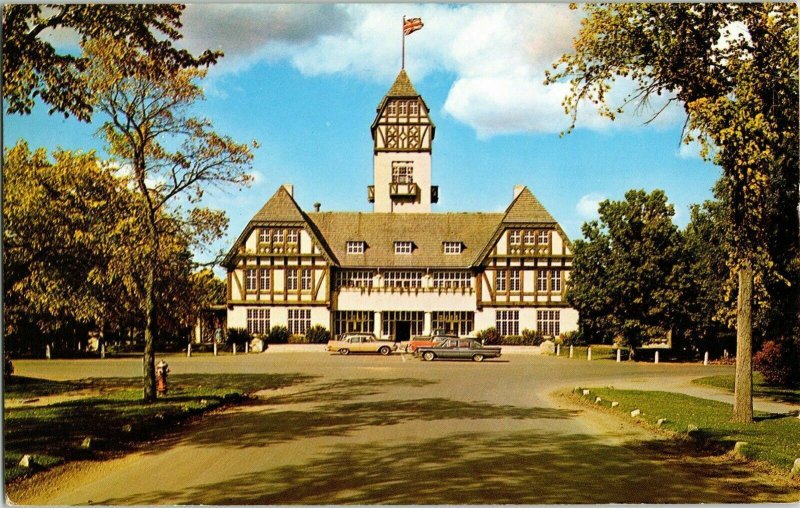 Assiniboine Park Winnipeg Canada Pavilion Tea Room Jasper Park Cancel Postcard 