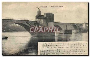 Old Postcard Avignon Pont Saint Benezet