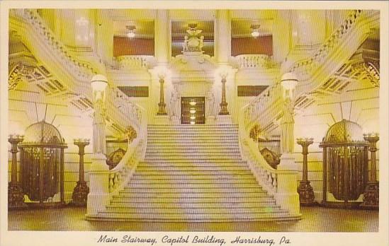 Mian Stairway Capitol Building Harrisburg Pennsylvania