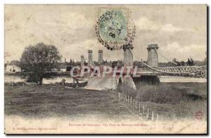 Postcard Old Bridge surroundings Sancoins Mornay sur Allier bridge