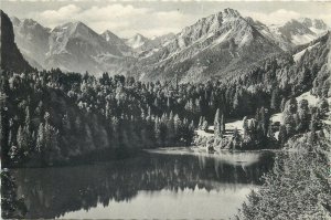 Germany Postkarte Freibergsee picturesque lake view mountain scenery