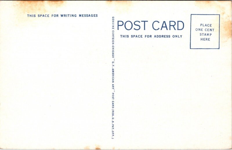 Postcard U.S. Post Office in San Marcos, Texas