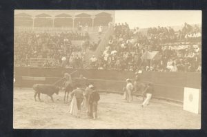 RPPC MATAMOROS MEXICO 1913 BULLFIGHT STADIUM RING REAL PHOTO POSTCARD MEX