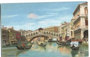 Postcard Bridge Ponte di Rialto Venezia Italy