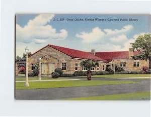 Postcard Woman's Club and Public Library, Coral Gables, Florida