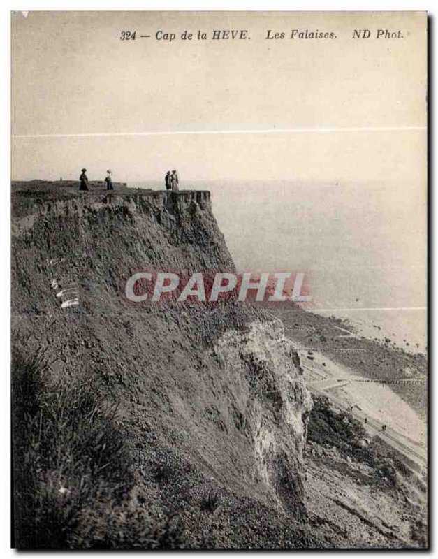 Old Postcard Le Havre Cape of Heve Cliffs