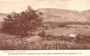 Last Resting place of John Burroughs in Roxbury, New York