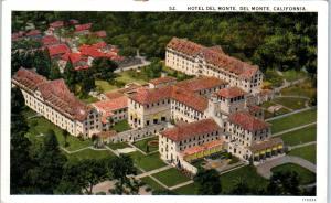 DEL MONTE, CA California  2 Postcards of HOTEL del MONTE  c1910s, 20s