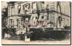 Creil bombards Old Postcard Rue Gambetta The Great War 1914 1918