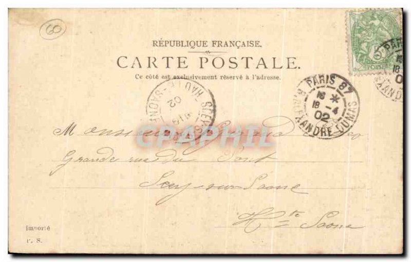 Old Postcard The court D & # 39Honneur Du Chateau La Chapelle and La Porte D ...