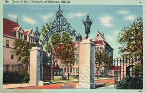 1944 Hull Court Biological Research University Of Chicago IL Vintage Postcard