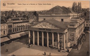 Belgium Brussels, Bruxelles Theatre Royal Vintage Postcard C136