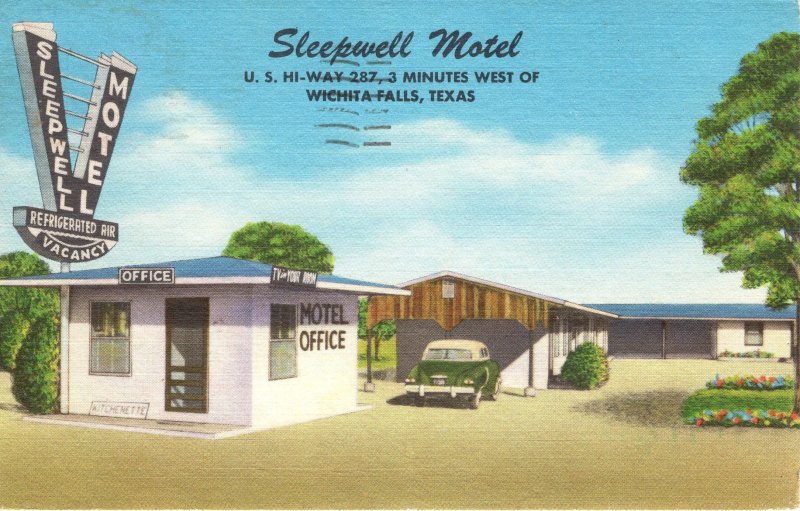 PC5820 SLEEPWELL MOTEL, WICHITA FALLS, TEXAS