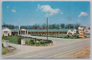 Roadside~Jeff Davis Motel Hopkinsville Kentucky~Vintage Postcard