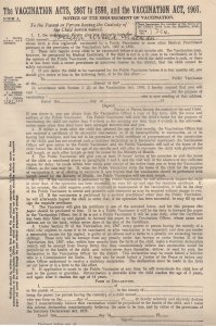 Sheffield 1907 Large Hand Signed Vaccination Act Medical Ephemera