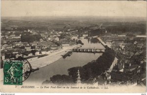 CPA AUXERRE Le Pont Paul-Bert vu du Sommet de la Cathedrale (1198356)